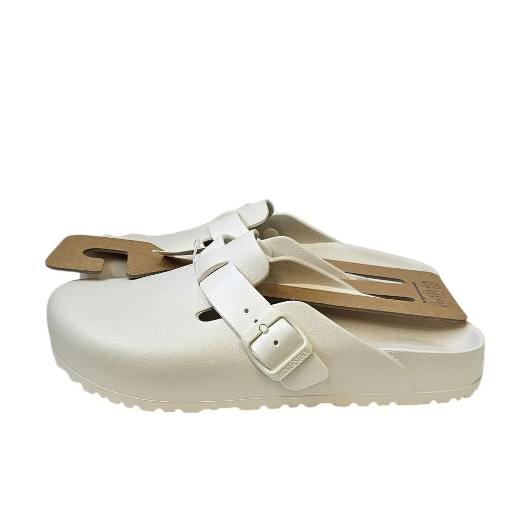 Birkenstock Womens Boston Eva Clogs, Mules, Slip On, Narrow, White, Size 10, NWT - Picture 2 of 6